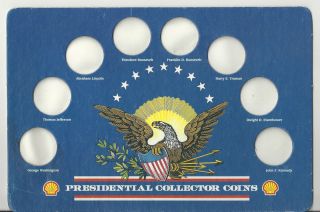 Shell Presidential Collector Coins Cardboard Holder Without Coins
