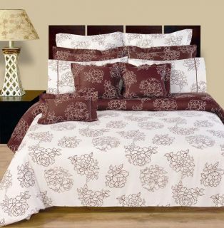 12pc Cloverdale Reversible Egyptian Cotton Bed in Bag Full Queen King