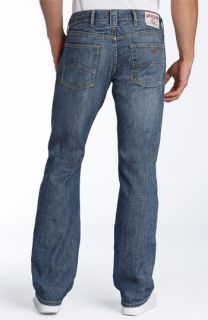 Armani Jeans J25 Classic Fit Straight Leg Jeans (Medium Blue Wash)