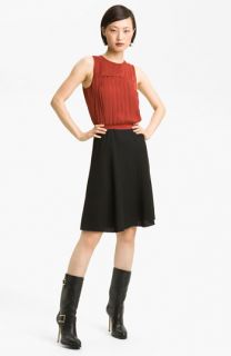 LAGENCE Pleated Mock Two Piece Dress