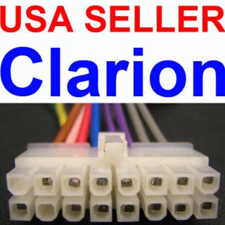 Clarion Wire Harness Stereo Radio Wiring 16 Pin Plug