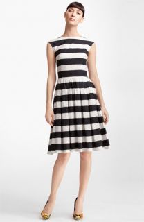 Dolce&Gabbana Stripe Full Skirt Poplin Dress