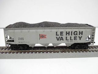 Lehigh Valley 4 Bay Hopper 2722 w Coal Load Vintage HO Scale by AHM