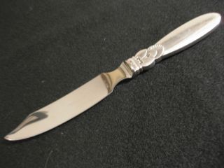 Georg Jensen Denmark Sterling Silver CACTUS Cheese Knife Stainless