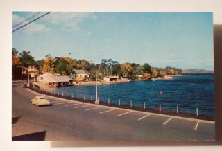 1950s Old Cars Causeway Long Lake Boat Works Naples Me