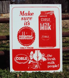  Coble Dairy Metal Sign