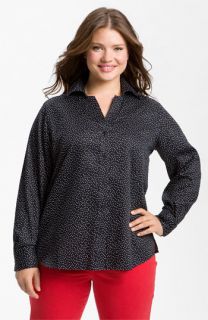 Foxcroft Scattered Dots Shirt (Plus)