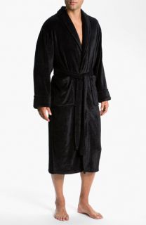 Daniel Buchler Lustrous Plush Check Robe