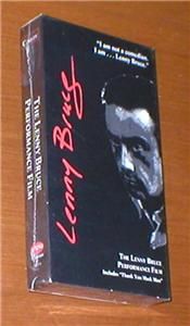 Performance Film starring Lenny Bruce   VHS, New