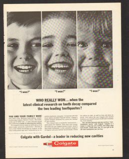 1963 Print Ad Colgate Toothpaste You N Your Family Won