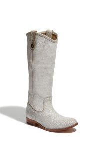 Frye Melissa Button Crackled Leather Boot