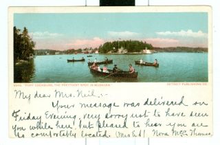 Canada Port Cockburn in Muskoka on Early 1900s Postcard
