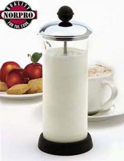 Norpro Glass Froth Master Cappuccino Frother New 89