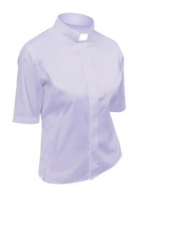 Lydia Womens Short Sleeve Lilac Clergy Shirt Sz 14 New
