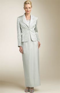 Alex Evenings Crinkle Shimmer Jacket & Dress (Plus)