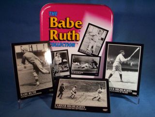 BABE RUTH THE COLLECTION 165 CARD SET IN TIN LIMITED EDITION, #3928
