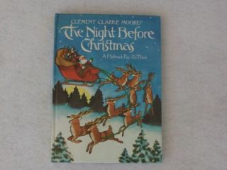  Before Christmas Hallmark Pop Up Book RARE Clement Clarke Moore