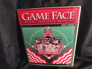 Cleveland Indians 1995 Division Series Game Face Program Magazine