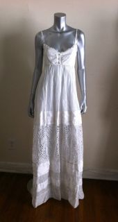 Collette Dinnigan Design White Lace Dress Size Large