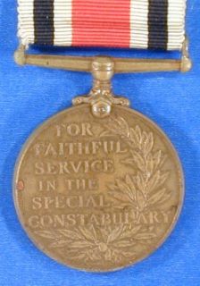 British Special Constabulary Long Serv Medal GVI H0623