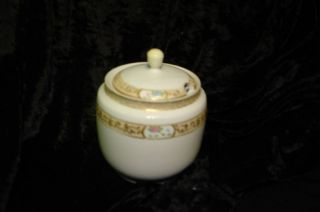 Gorgeous Hand Painted Nippon Condiment Jar