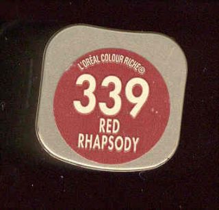 Loreal Color Riche Lipstick 339 Red Rhapsody