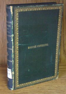Roscoe Conklings copy of CONSTITUTION OF US, SENATE RULES MANUAL 1871