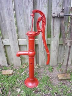 antique brass cast iron columbiana water well pump