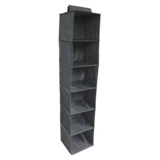 6 Shelf Closet Organizer Black