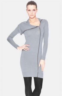 Marc New York by Andrew Marc Front Zip Asymmetrical Sweater Dress