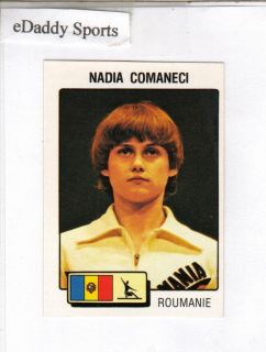 1980 Nadia Comaneci Panini Goofy Olympique 134 Gymnastics Card