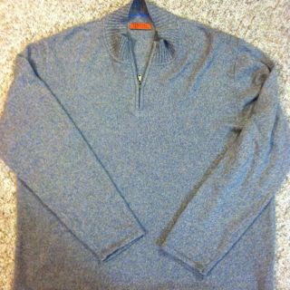 Robert Comstock Vertical 1 4 Zip Sweater XL