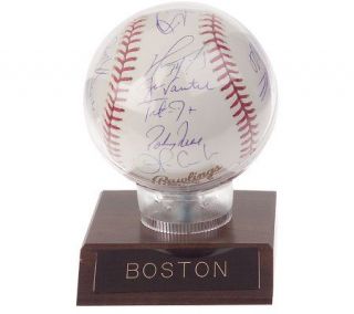 Boston Red Sox Team Autographed 2007 World Series Baseball —