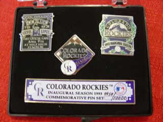 Colorado Rockies 1993 Inaugural LD Edition Pin Set MLB