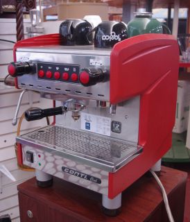 Conti One Group Espresso Machine Red