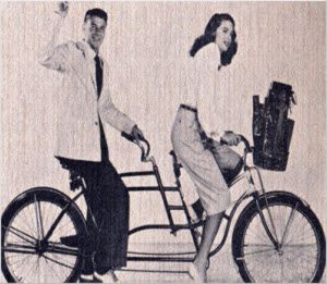 colson manufactured bicycle ridden by ronald reagan and dorothy lamour