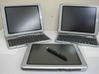 Compaq HP Hewlett Packard Tablet PC Computer TC1100 LOT OF 3 Notebook