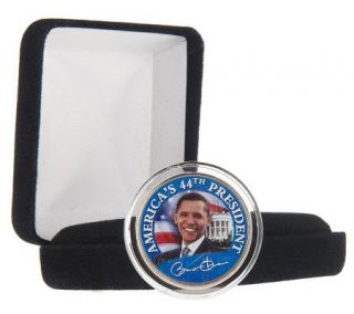 Barack Obama 2008 Colorized JFK Half Dollar Commemorative Coin