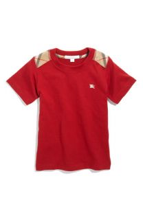 Burberry Check Trim T Shirt (Little Boys)