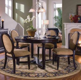 Duncan Counter Height Dining Table Set 5 Piece Rish Dark Nut Brown