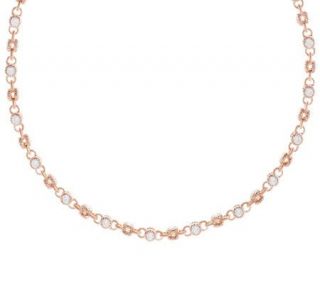 Judith Ripka Gold Clad 16 100 Facet Diamonique Necklace —