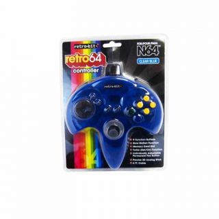 Nintendo 64 Controllers Blue Turbo N64 New SEALED