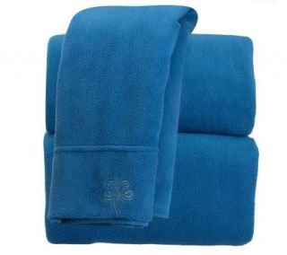 Malden Mills Polarfleece Fleur De Lis QN Sheet Set —