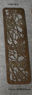  Studios Tiffany GRAPE ARBOR Pure Copper Mottled Brown Bookmark Boxed