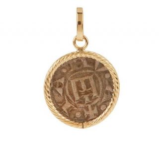 VicenzaGold Crusader Coin Pendant 14K Gold —