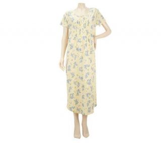 Carole Hochman Lilac Bouquet 100Cotton Jersey Gown   A220523