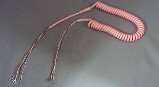 Pink Coiled Telephone Handset Phone Cord 5 New