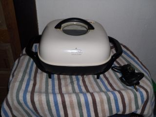 Vintage Rival Electric Skillet Chicken Fryer Cooker S12P Yellow Black