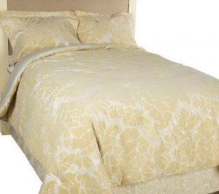 Isaac Mizrahi Live 4 PC Full Size Damask Jacquard Comforter Set 