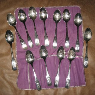 International Silver Co. Silverplate Bicentennial Spoons of the 13
